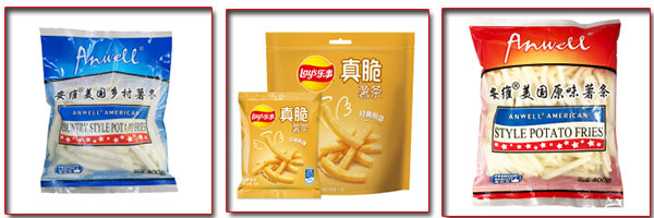 薯條食品包裝機(jī)效果展示圖